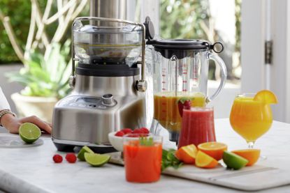 Best juicers - Breville juicer with a range of juices